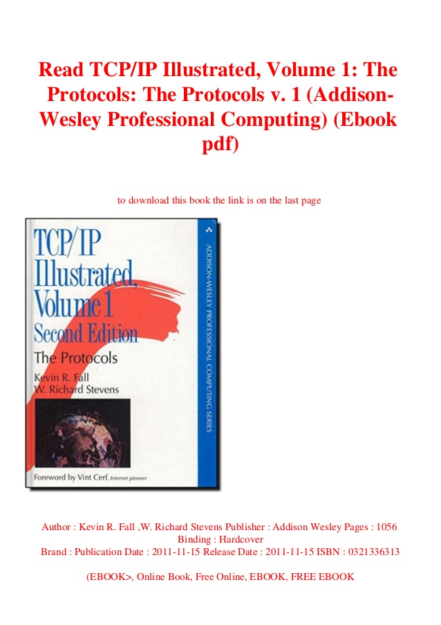 Tcp/ip illustrated volume 1 the protocols (2nd edition) pdf